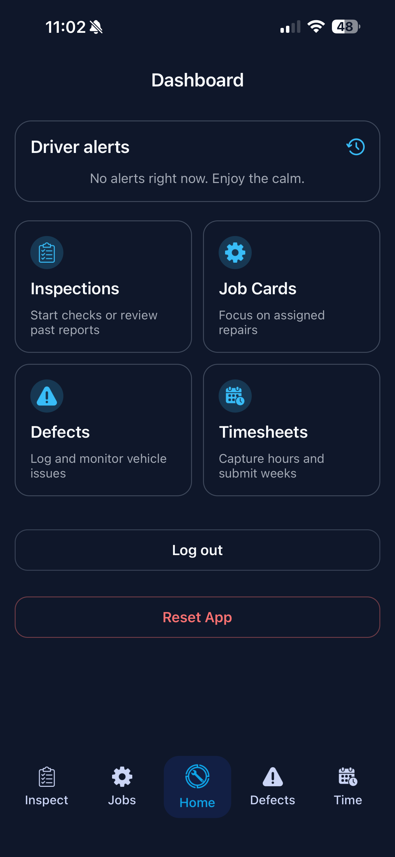 qMechanic dashboard