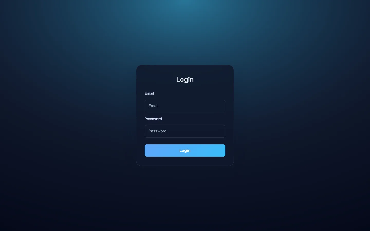 The qMechanic admin sign-in screen with email and password fields.